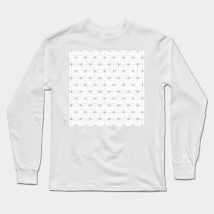 Geodesic Sphere, White Long Sleeve T-Shirt